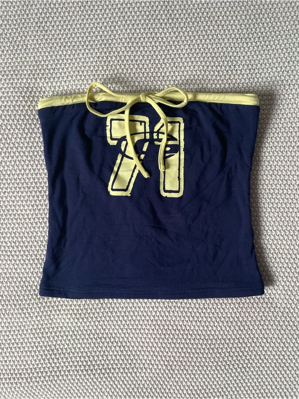 IAMGIA Michelle Boob Tube Top In Navy And Yellow
